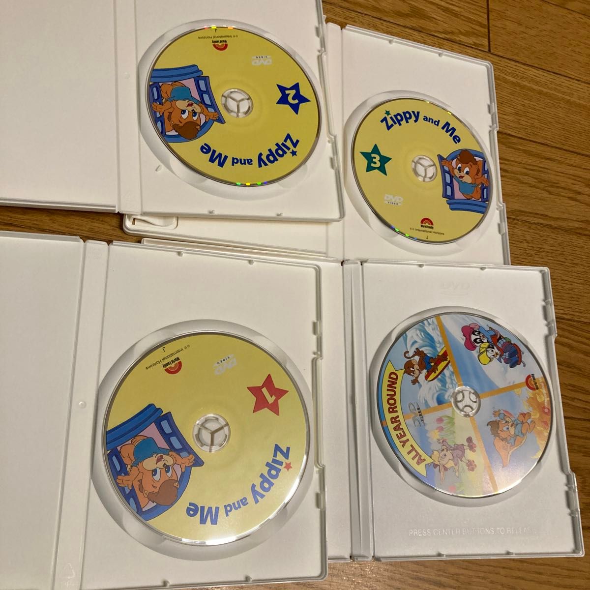 Zippy and Me 1〜3 ALL YEARS ROUND DVD4枚 Disney DWEディズニー英語