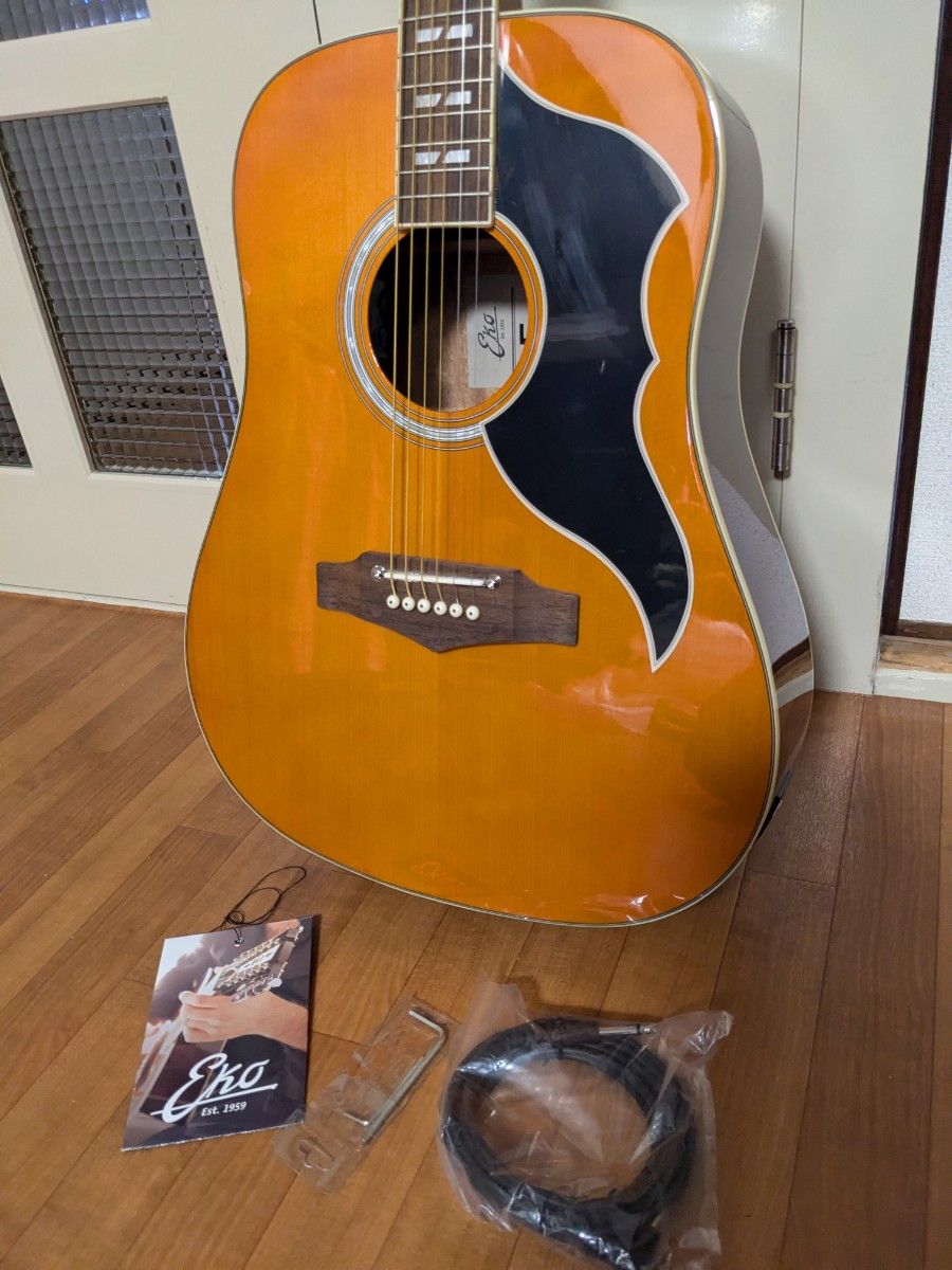 未使用》Eko/エコ ゼロフレットボルトオンネック仕様エレアコギター