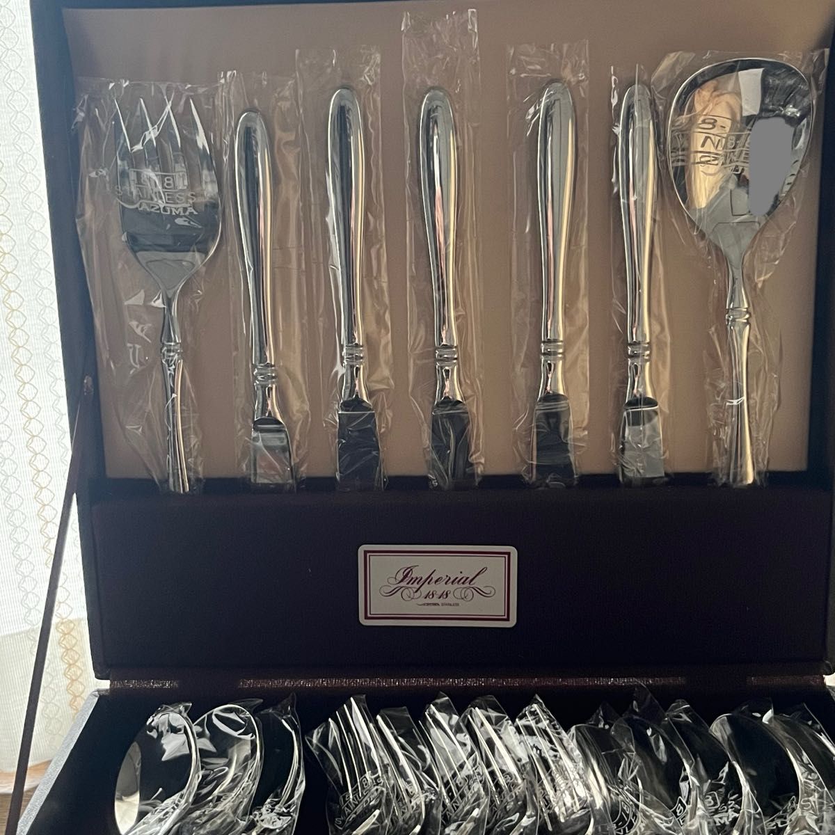 未使用品 アズマ インペリアル 18-18 ディナーカトラリーセット 38本