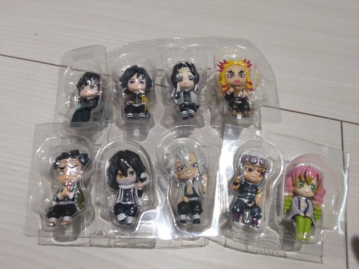 座る 鬼滅の刃 柱 9人 セット フィギュア ミニフィギュア 鬼滅の刃