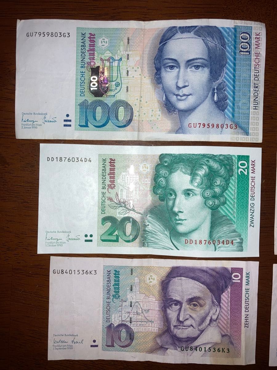 ドイツ】ドイツマルク旧紙幣 4種6枚｜Yahoo!フリマ（旧PayPayフリマ）