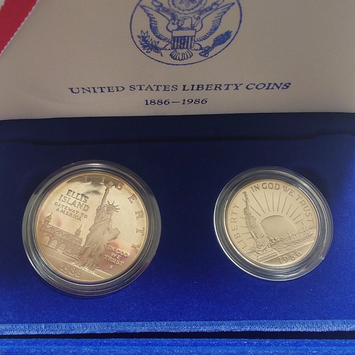 1986 リバティー1ドル記念銀貨 自由の女神デザイン 1986年アメリカ銀貨