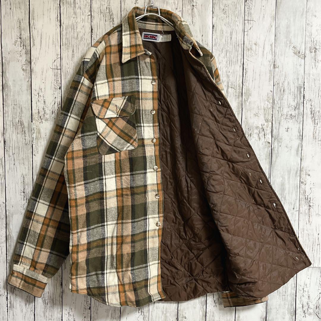 80's BIG MAC ビッグマック USA製 アメリカ製 長袖 ネルシャツ 裏地