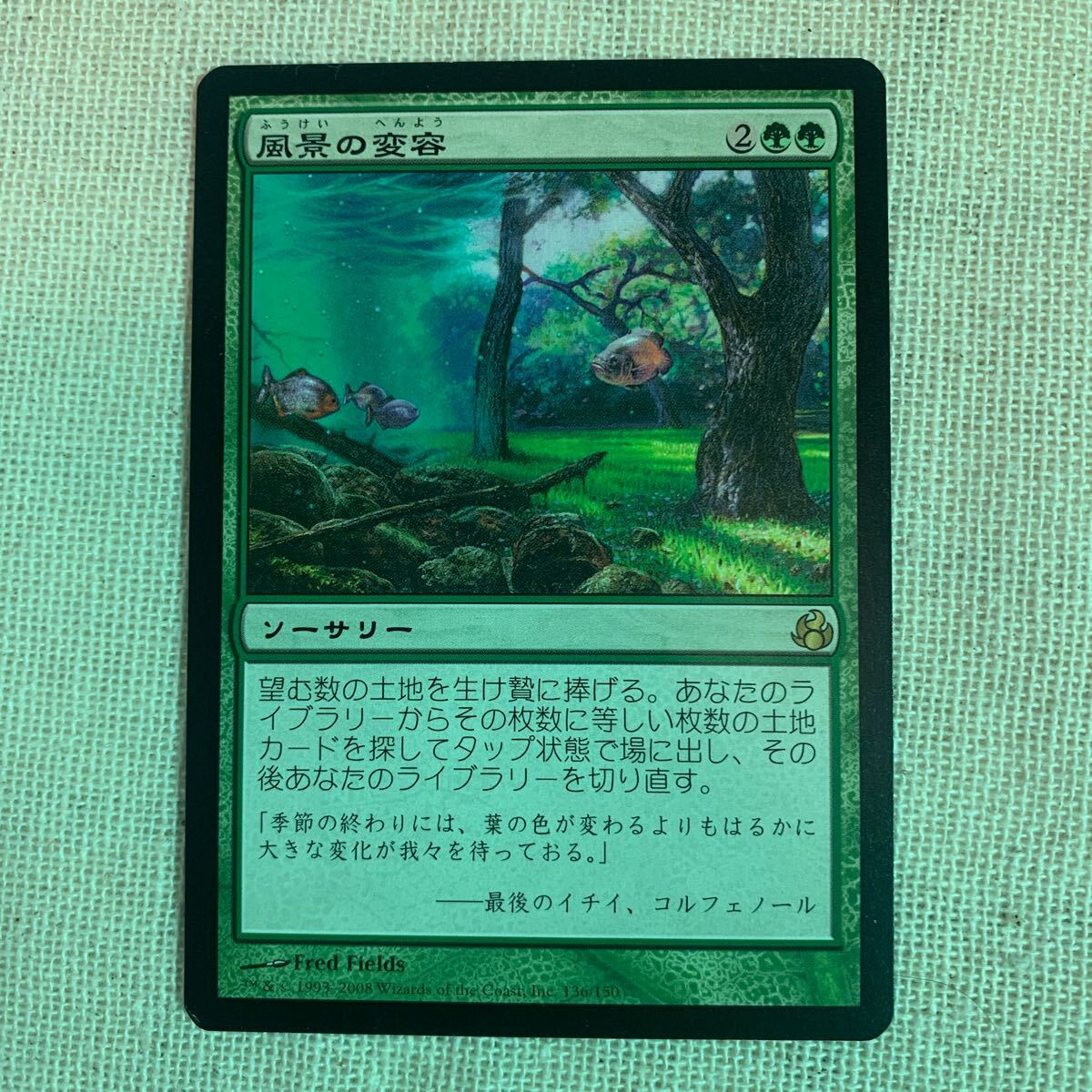 MTG 風景の変容 日本語英語2枚セット 風景の変容 2枚 風景の変容 2枚
