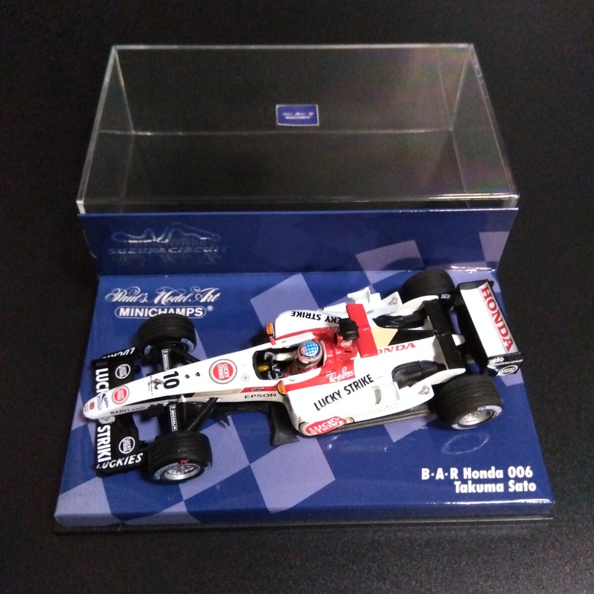 ミニチャンプス 1/43 BAR HONDA006 佐藤琢磨 鈴鹿限定モデル ラッキー