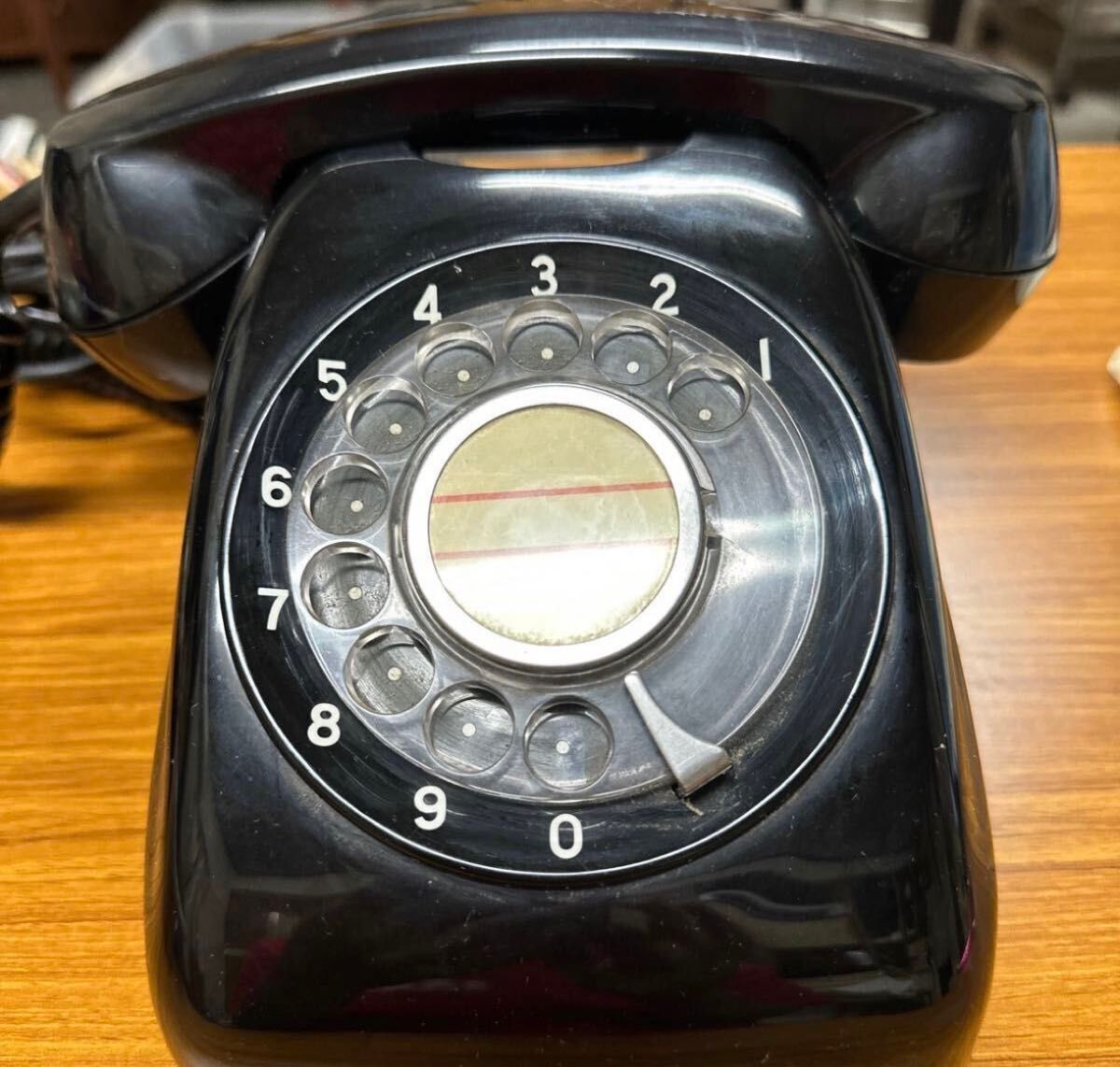 黒電話 昭和レトロ アンティーク 日本電信電話公社 ダイヤル式 レトロ
