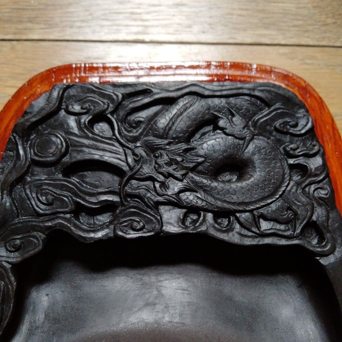 老坑仔巖極品龍雲古端渓硯石】旧家蔵コレクション中国骨董書道古硯貴重