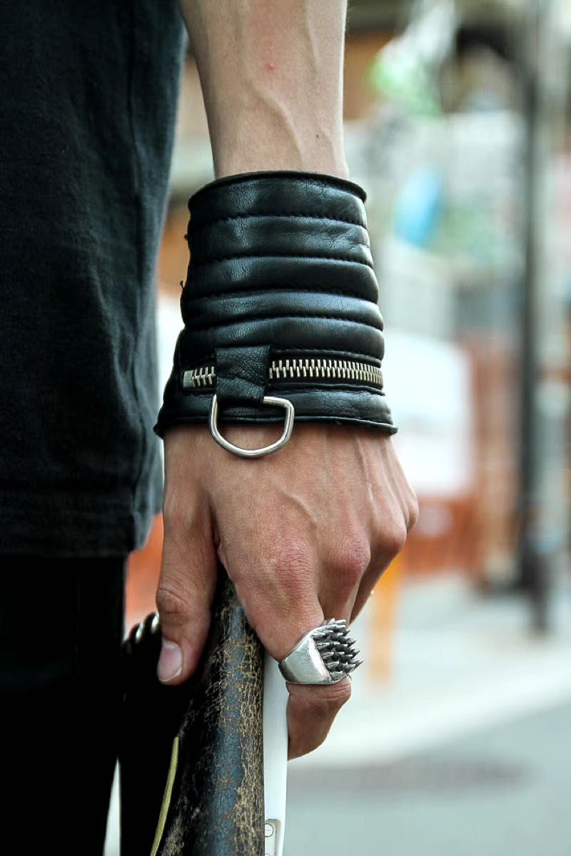 MAISON MARTIN MARGIELA ⑪ レザー ブレスレット 14AW archive メゾン