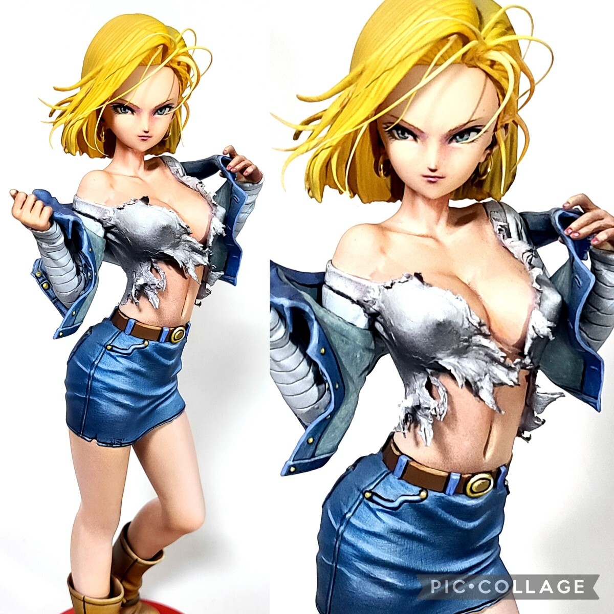 Yahoo!オークション - 二次元 リペイント 人造人間18号 完成品 頭髪追