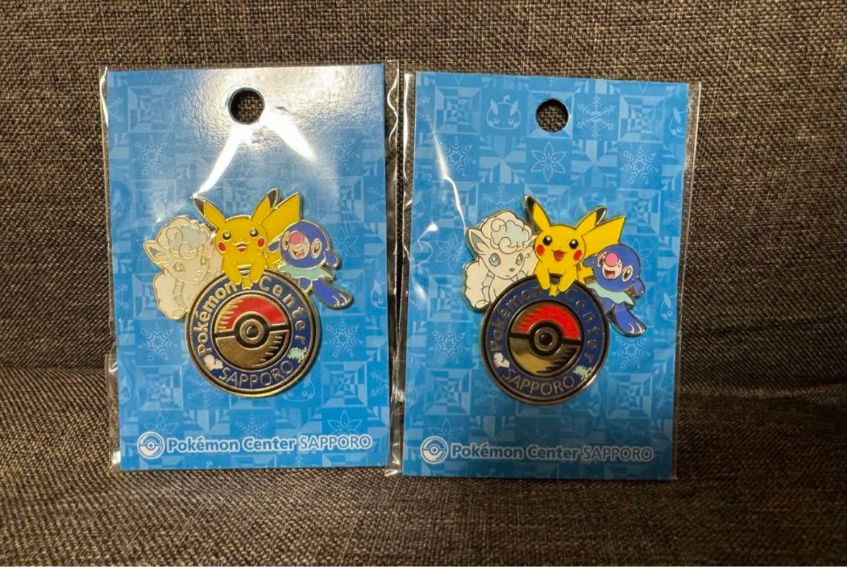新品未開封 ポケモンセンター札幌 ロゴピンズ ピカチュウピンバッジ 2