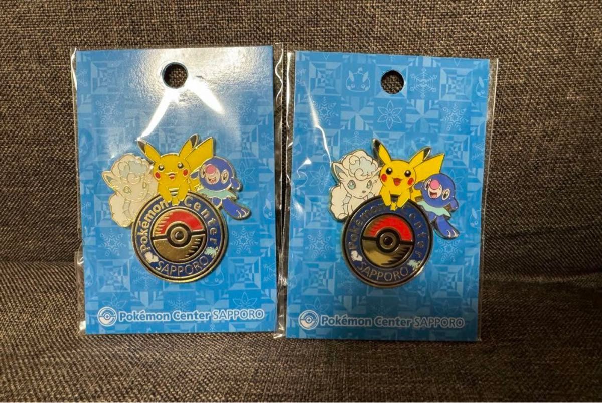 新品未開封 ポケモンセンター札幌 ロゴピンズ ピカチュウピンバッジ 2