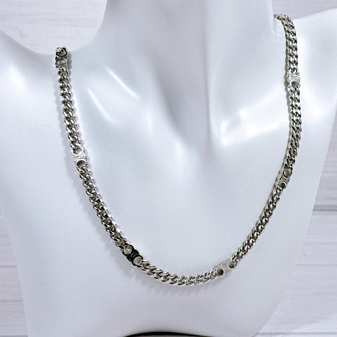 CELINE セリーヌ トリオンフ スモール グルメット チェーン ネックレス