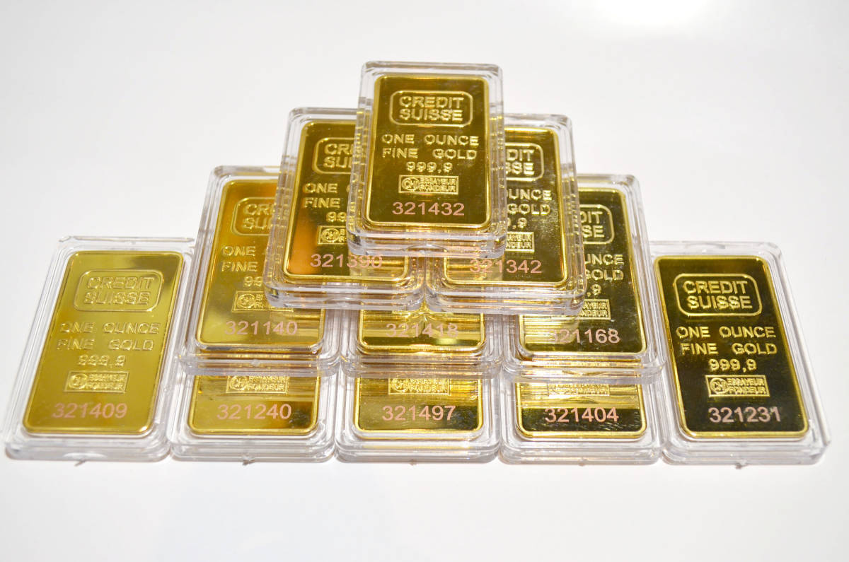 10枚インゴット【レプリカ】高品質 インテリア雑貨 GOLD ※シリアル違い
