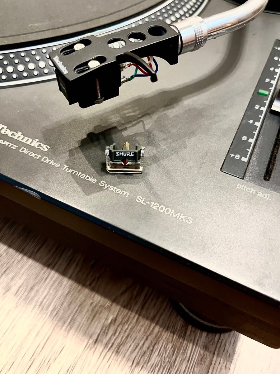 Technics SL-1200MK3 ターンテーブル SHURE M44G カートリッジ付き
