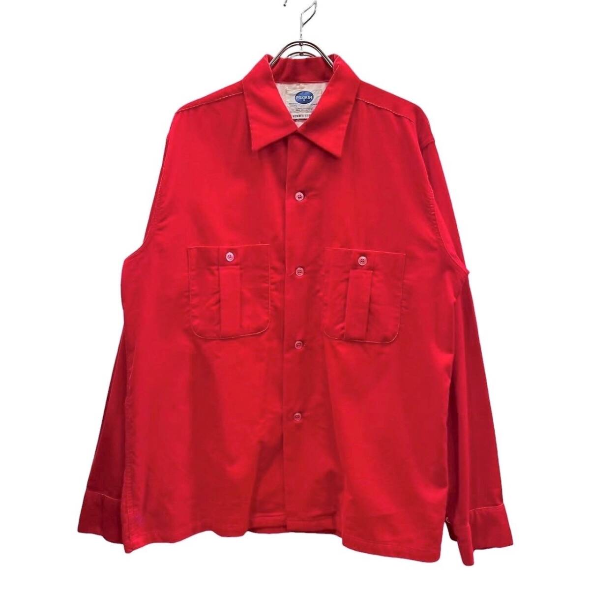 50s ビンテージ PILGRIM コーデュロイ オープンカラーシャツ 未使用