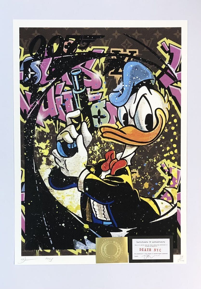 世界限定100枚 DEATH NYC アート ポスター jo04 額込 世界限定100枚