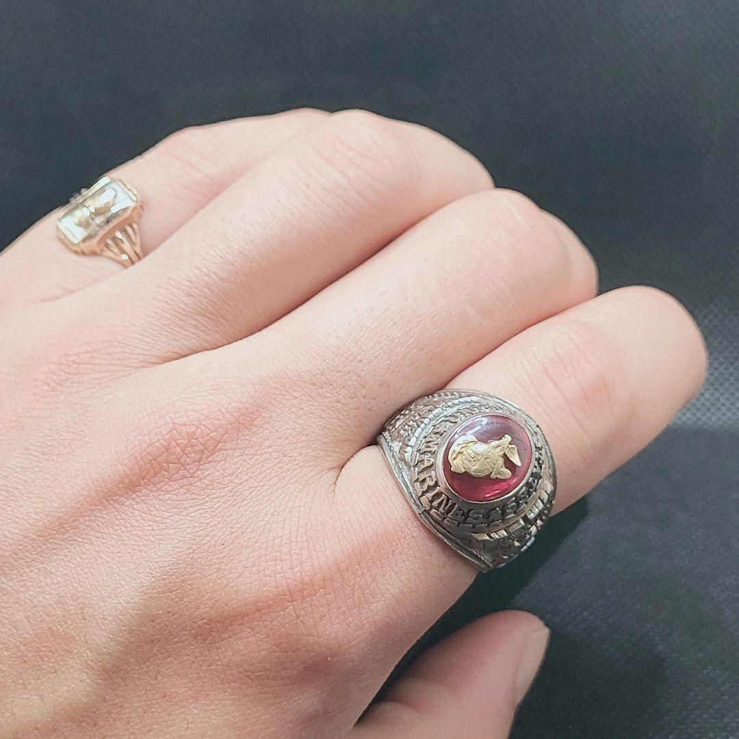 アメリカ海兵隊 第二次世界大戦 硫黄島の戦い ヴィンテージリング