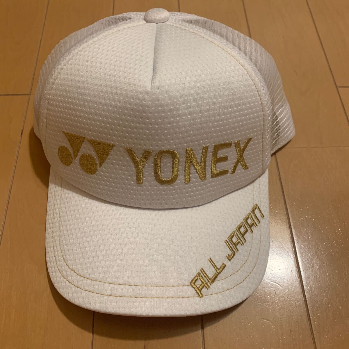 新品】 送料無料ALLJAPAN限定 白金ホワイトゴールド帽子ユニメッシュ