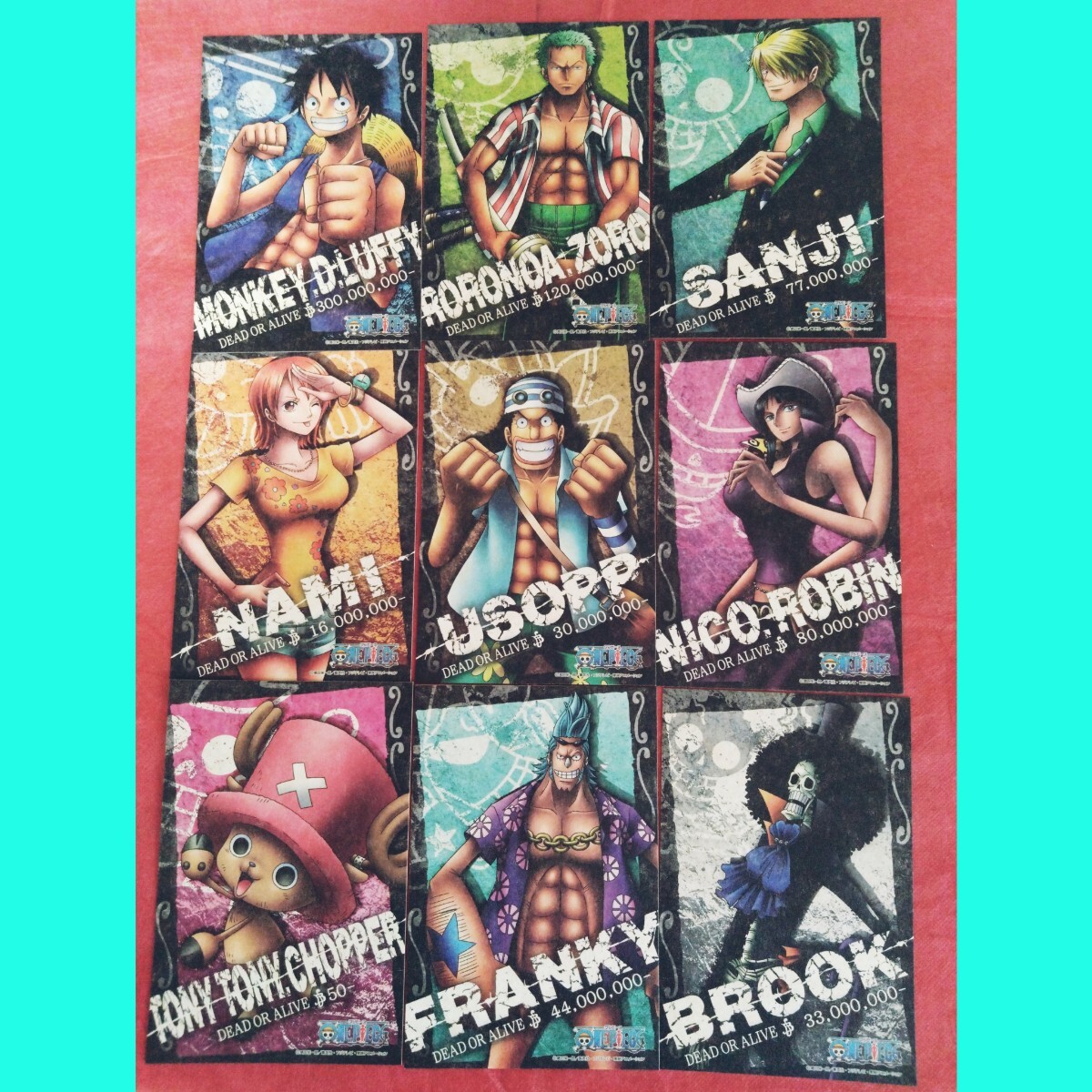 ワンピース ONE PIECE ポストカード 麦わら一味 コンプリート ルフィ