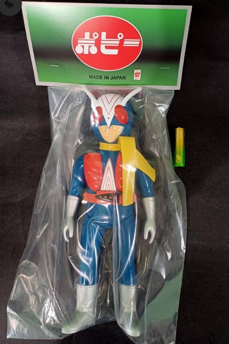 海外版 ライダーマン ソフビ人形 仮面ライダー激罕 高27cm 檢 ライダー