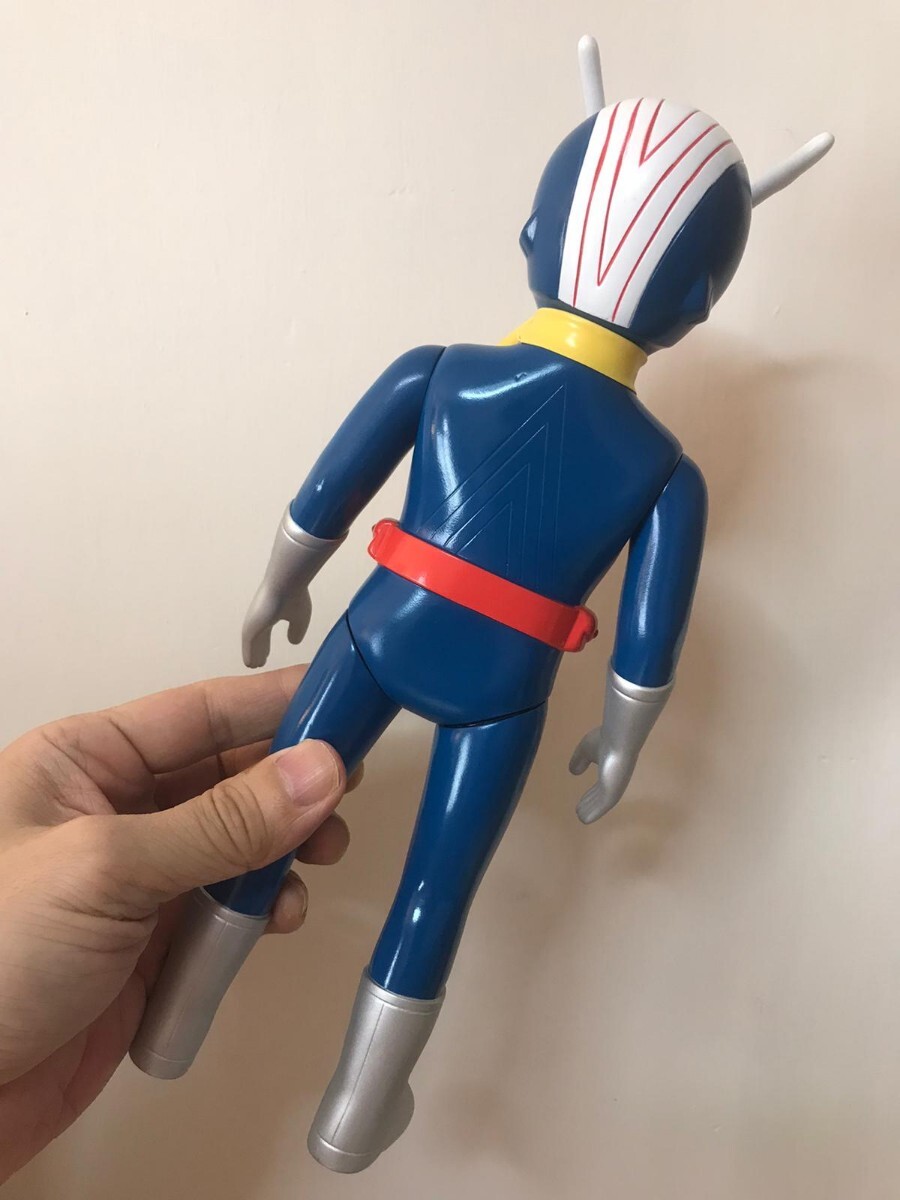 海外版 ライダーマン ソフビ人形 仮面ライダー激罕 高27cm 檢 ライダー