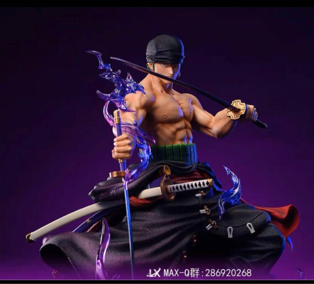 ワンピース ロロノア・ゾロ フィギュア ガレージキット LXスタジオ 黒