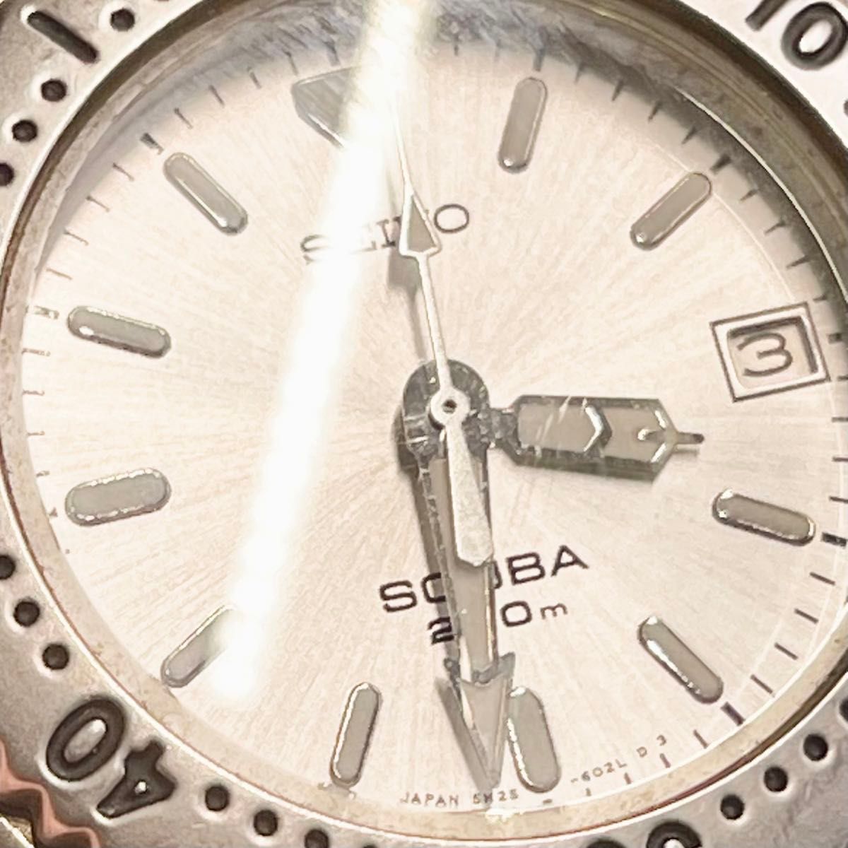 稼働 美品 SEIKO SCUBA 200m メンズ腕時計 ダイバーウォッチ セイコー