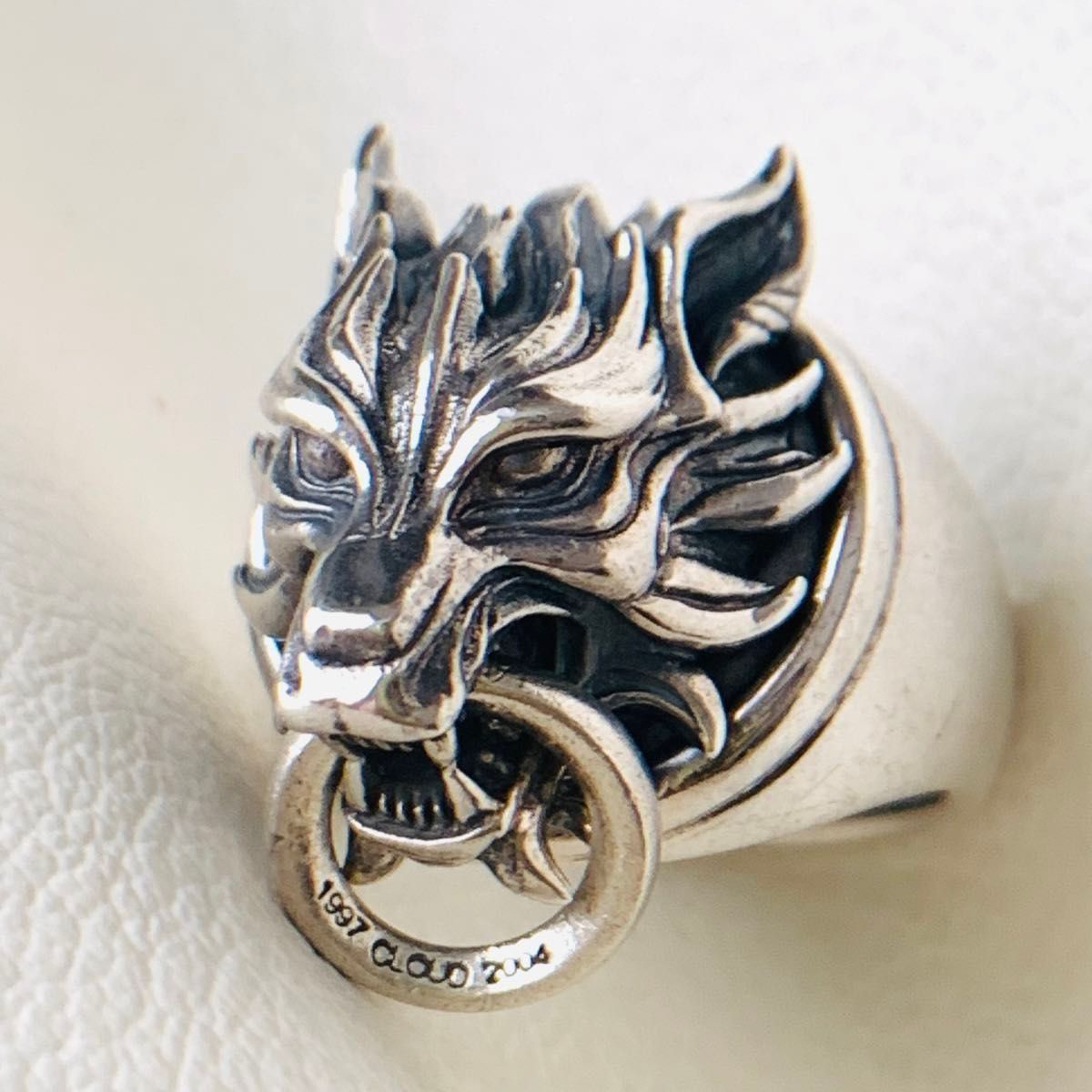 極美品 FFⅦ クラウド クラウディウルフ シルバーリング FF7