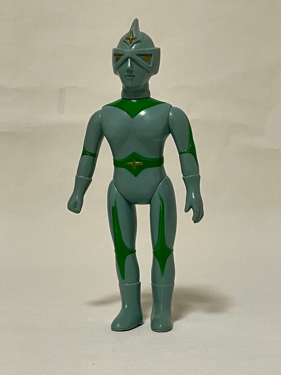 □エクスプラス ミラーマン ソフビ 会場限定品 グリーンメタリック