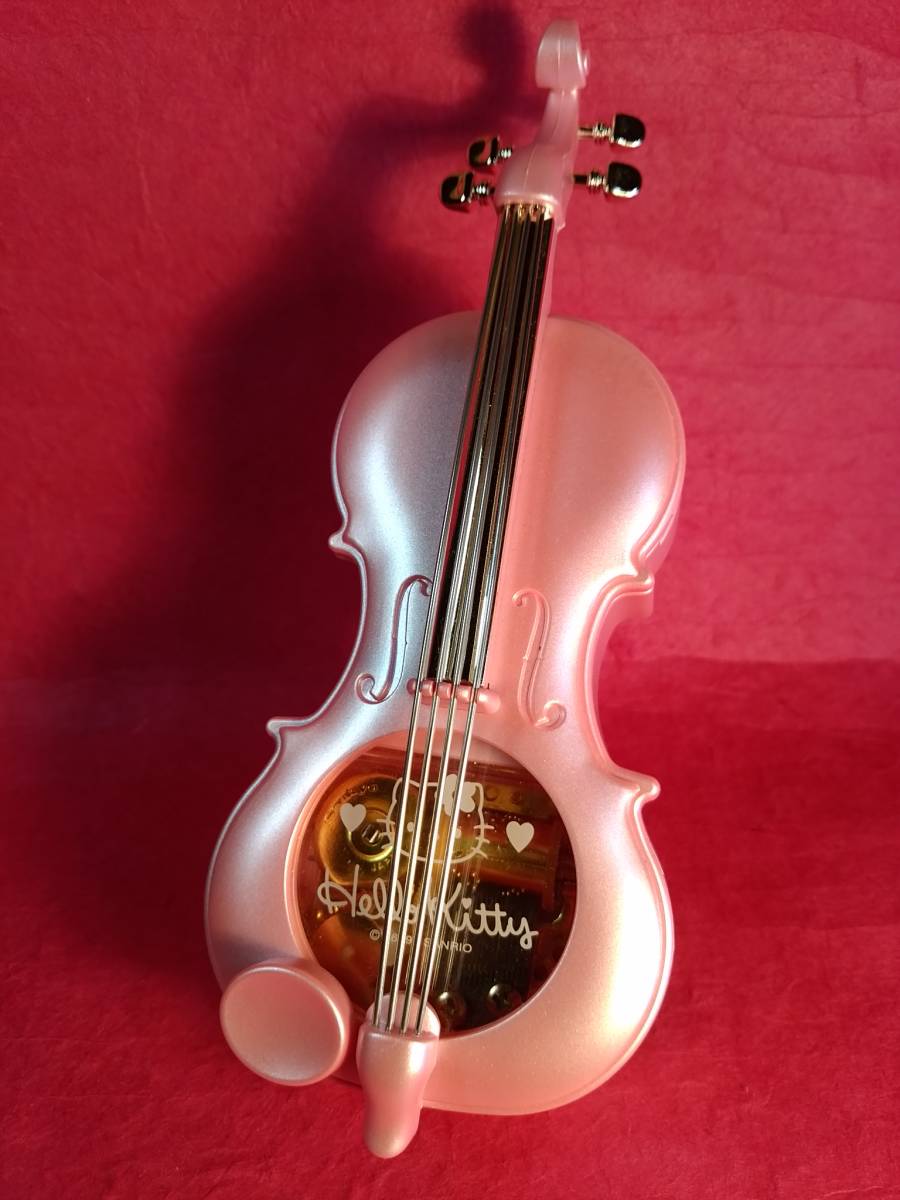 Yahoo!オークション - ハローキティ バイオリン型 オルゴール 小物入れ
