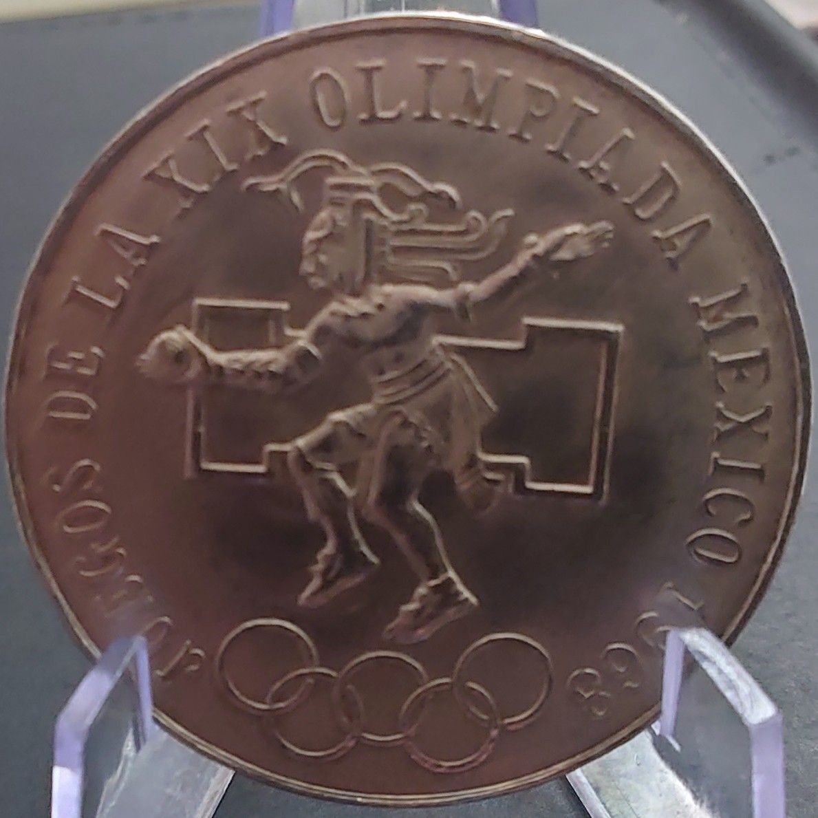 1968年 メキシコ銀貨 25ペソ メキシコオリンピック記念銀貨 タイプ3