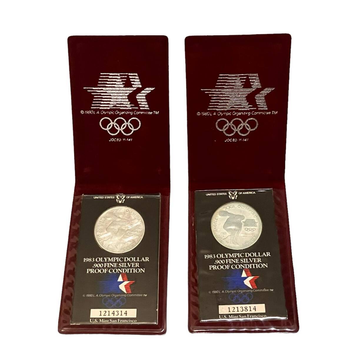 1983年ロス五輪 プルーフ記念銀貨 1983年オリンピック銀貨 TM☆1983