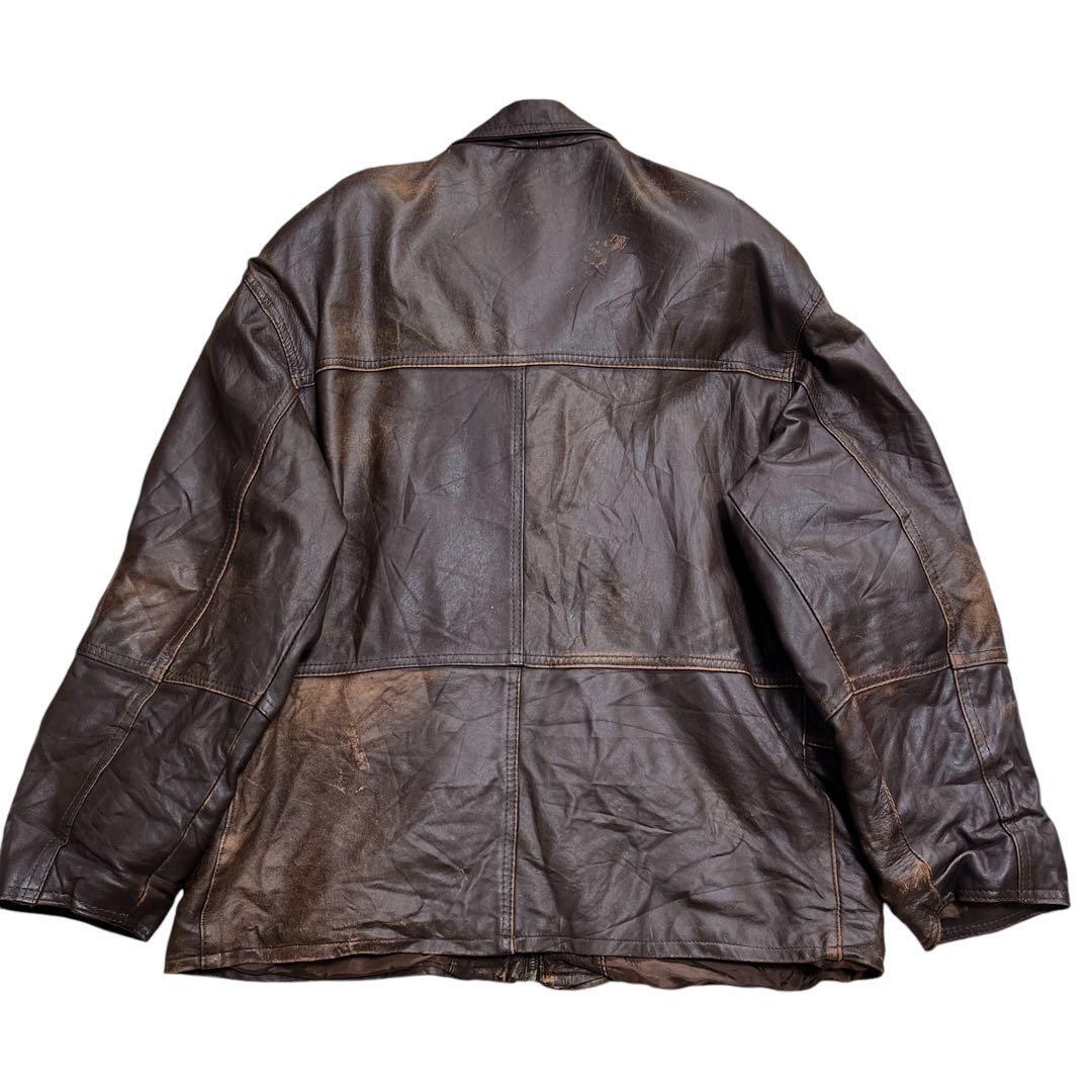 80's vintage Leather ヴィンテージ レザージャケット ファイヤーマン