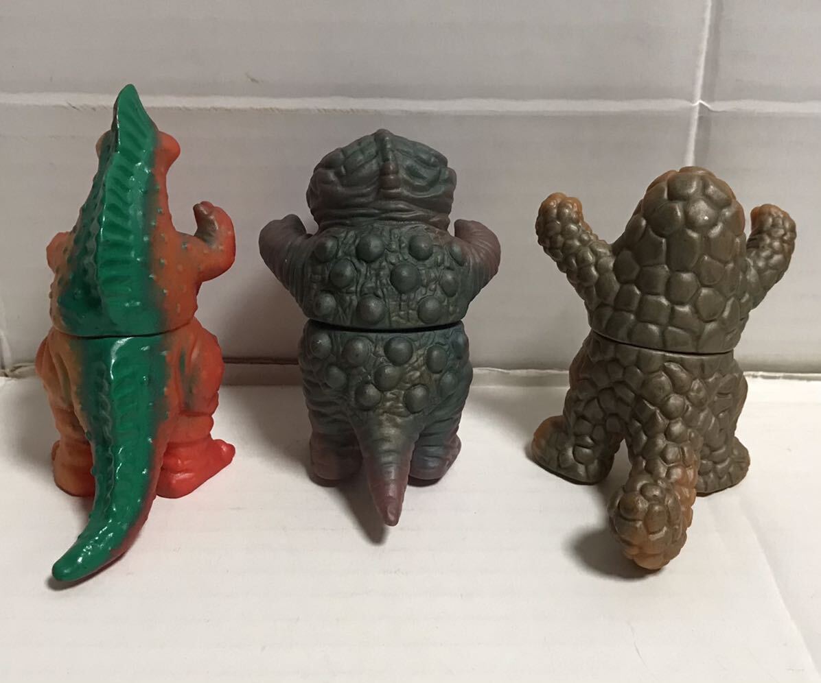 送料無料 パチ 怪獣 メーカー不明 無版権 ソフビ 人形 6体セット