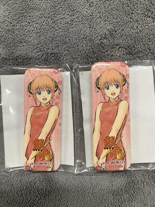 銀魂 J-World 幼少期 神楽 缶バッジ レア 銀魂 神楽 幼少期 缶バッジ J