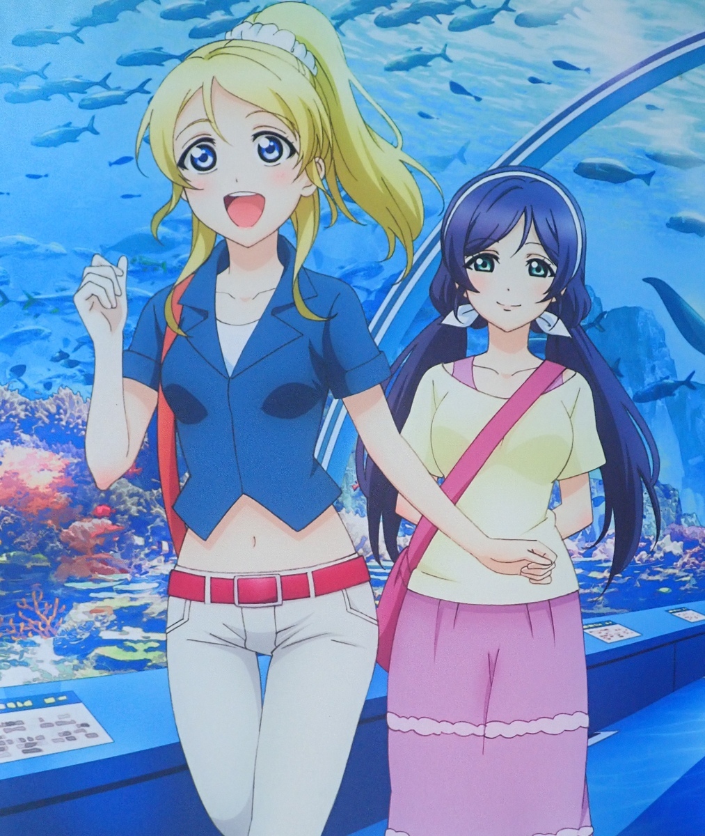 絢瀬絵里 ＆ 東條希 水族館デート タペストリー 「ラブライブ