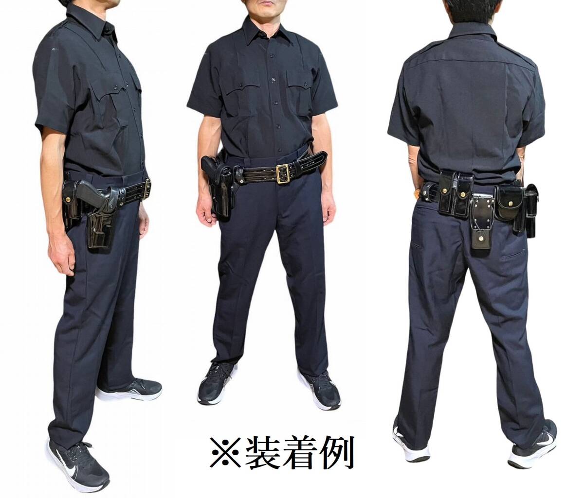 3545】実物 アメリカ レザーポリスベルトセット ロサンゼルス市警察