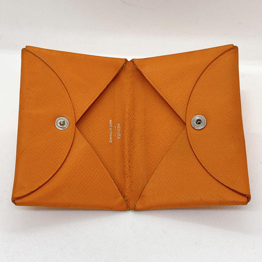 HERMES エルメス ガルヴィ 名刺入れ 箱 ギャランティカード 付き