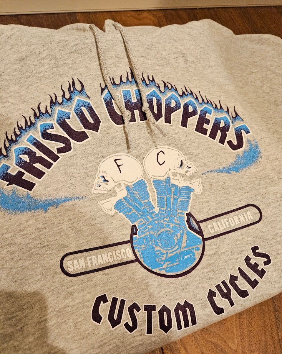 キムタク着 FriscoChoppers PulloverHoodie XLサイズ アッシュグレー