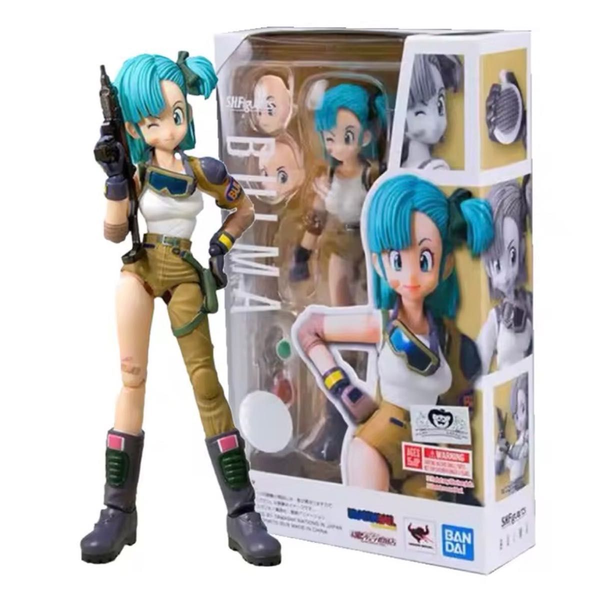 ドラゴンボール ブルマ フィギュア DRAGON BALL 海外製品 可動式