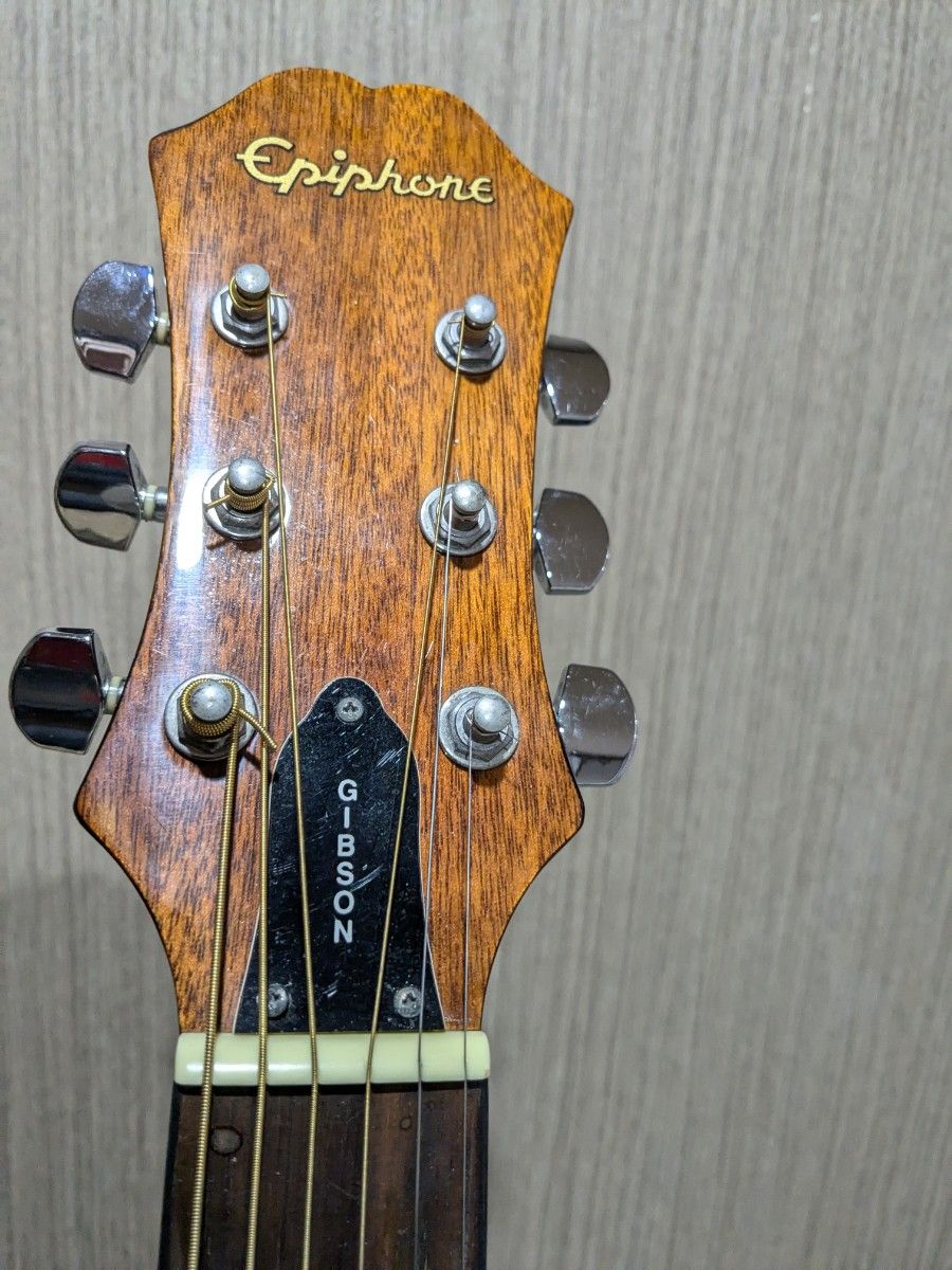 美品/良音/エピフォンby GIBSON AJ-15E/VS 改FISHMANエレアコ 弦低め