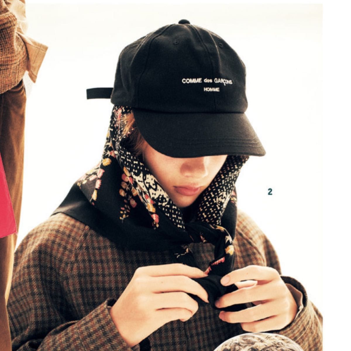 COMME des GARCONS CAP コムデギャルソンオム ロゴ キャップ｜Yahoo