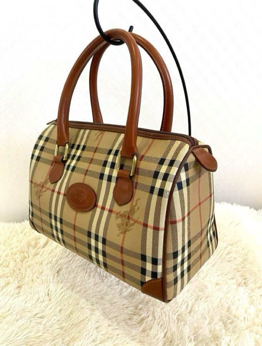 BURBERRY バーバリー ノバチェック シャドーホースミニボストン美品