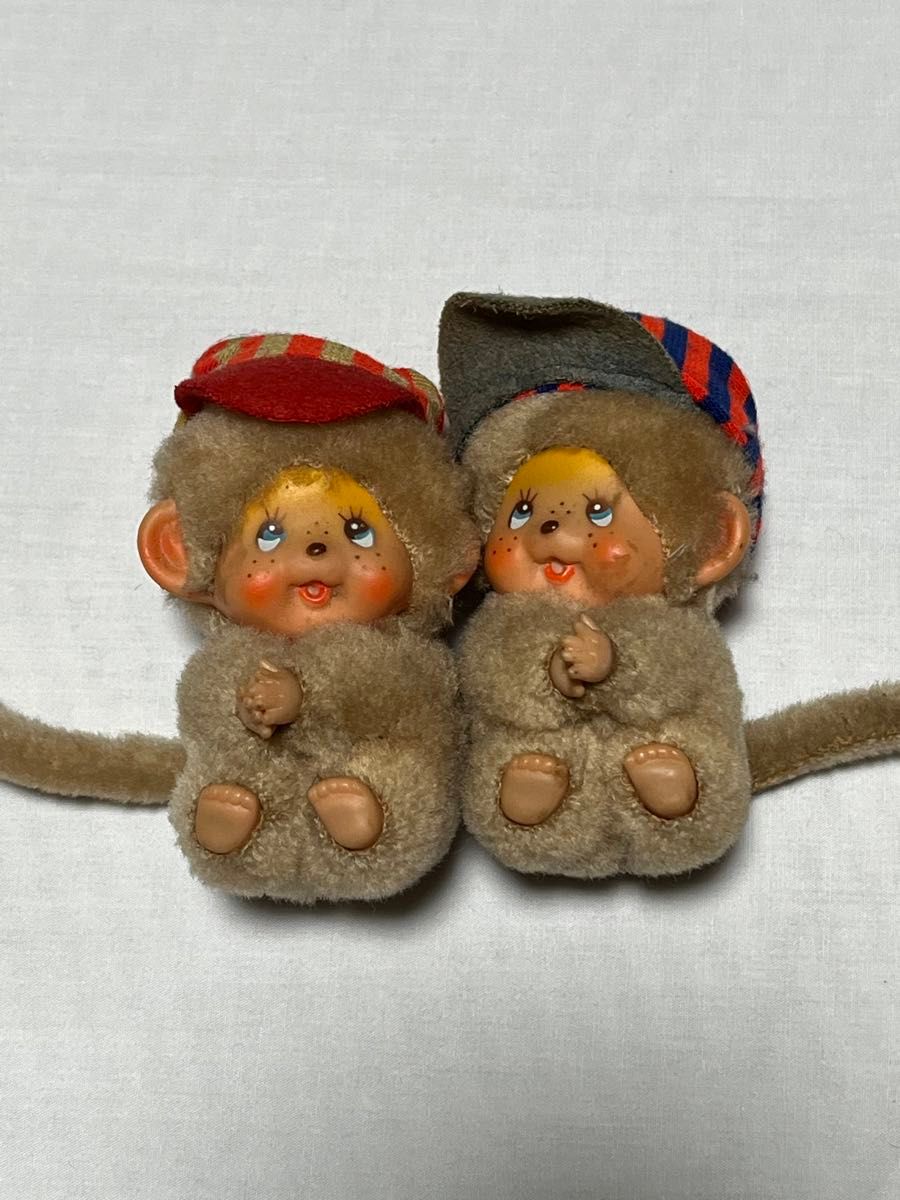 希少】モンチッチ 2体セット セキグチ ヴィンテージ クリップ 昭和