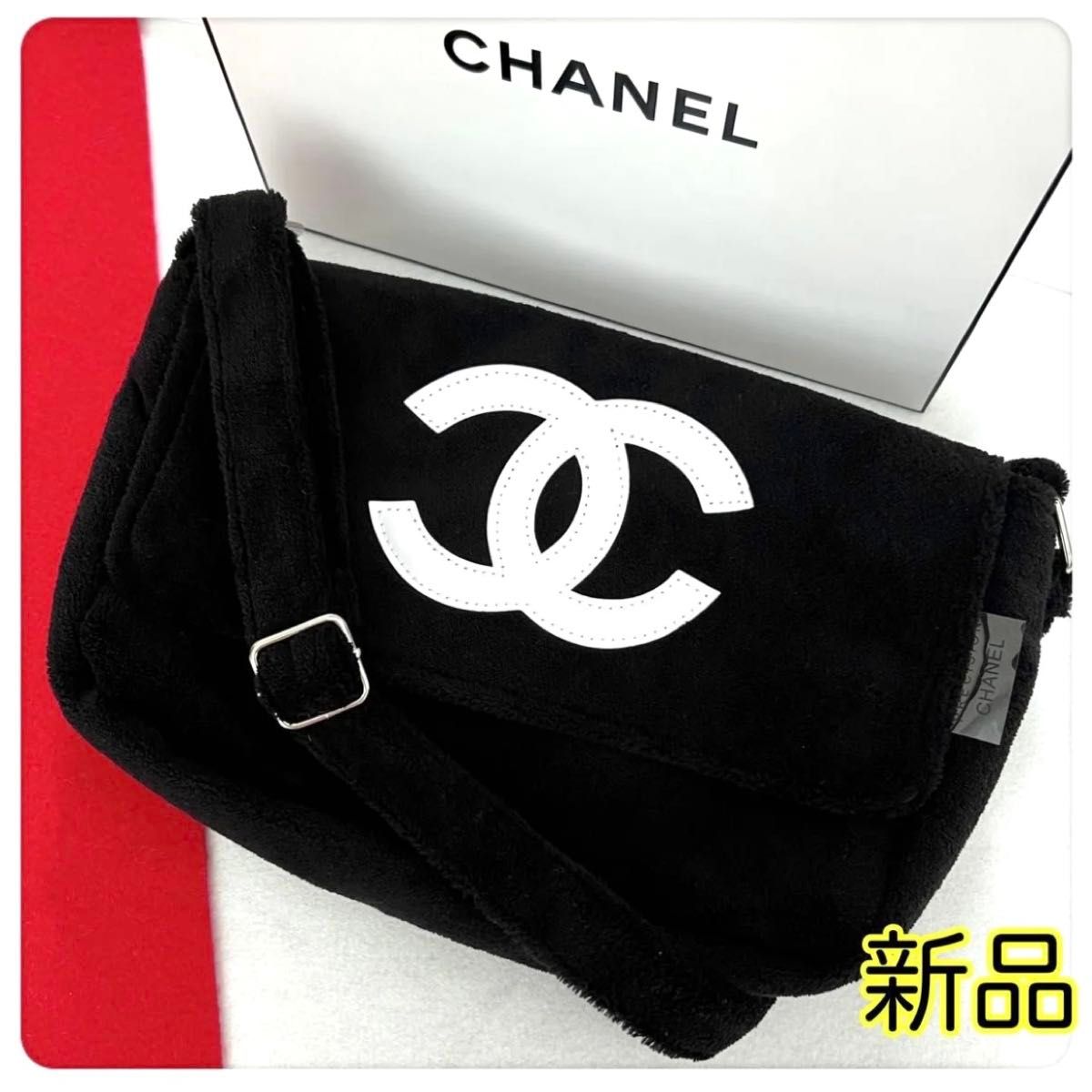 新品 CHANELシャネルプレシジョンショルダーバックパイル地ノベルティ