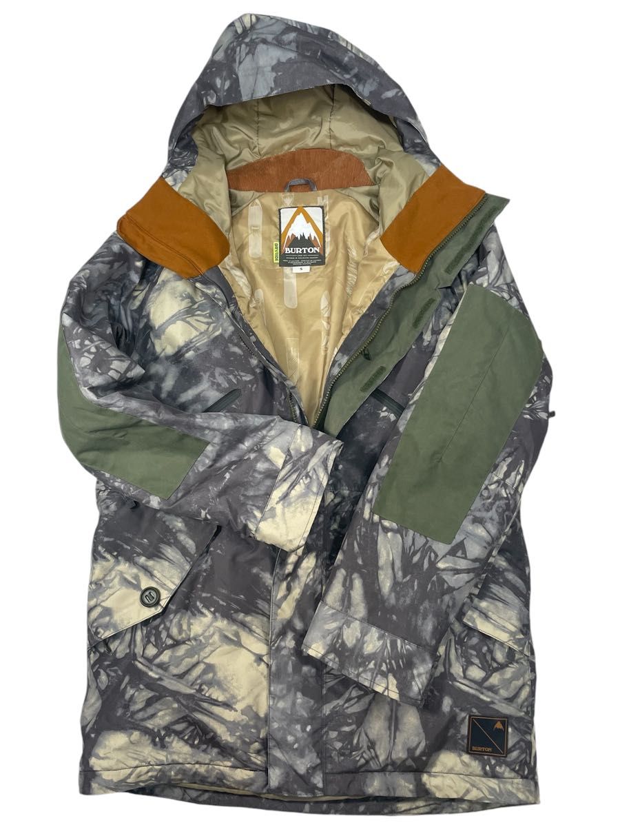 美品 BURTON バートン スノーボード ウェア リアルツリーカモ柄 迷彩