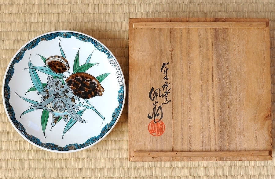 初代 松本佩山 年木庵 釉彩貝文 陶額 飾皿｜Yahoo!フリマ（旧PayPay