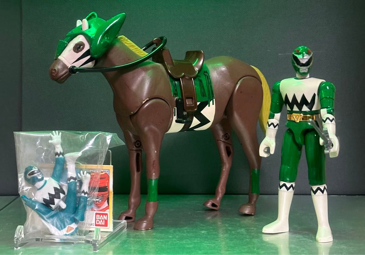 激レア】星獣戦隊ギンガマン プラデラ 獣走馬グリーンウィンド/ギンガ