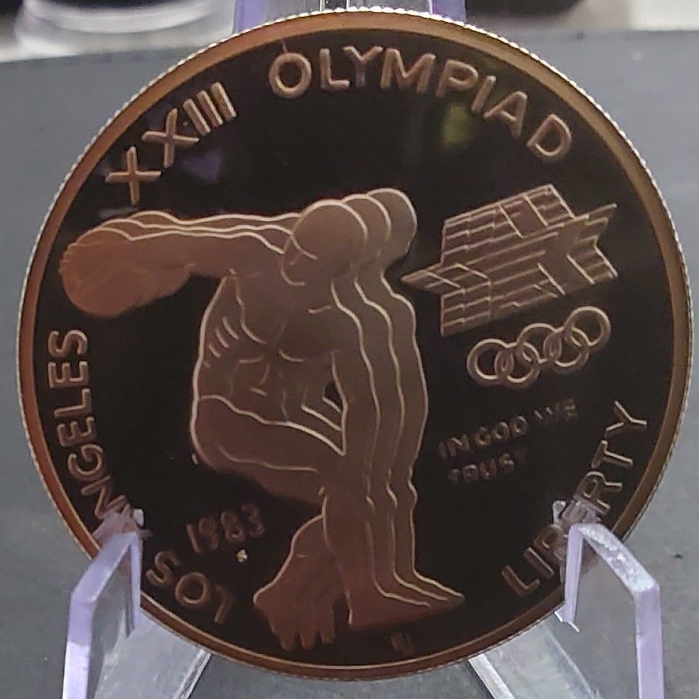 1983年 アメリカ銀貨 1ドル ロサンゼルスオリンピック記念銀貨 SV900