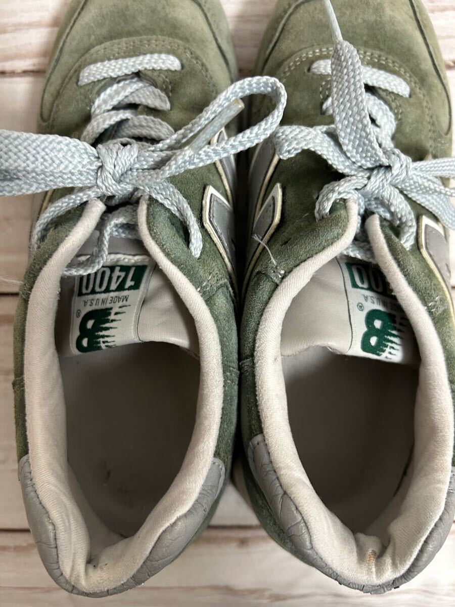 ニューバランス 1400 モスグリーン made in USA 23 スニーカ シューズ